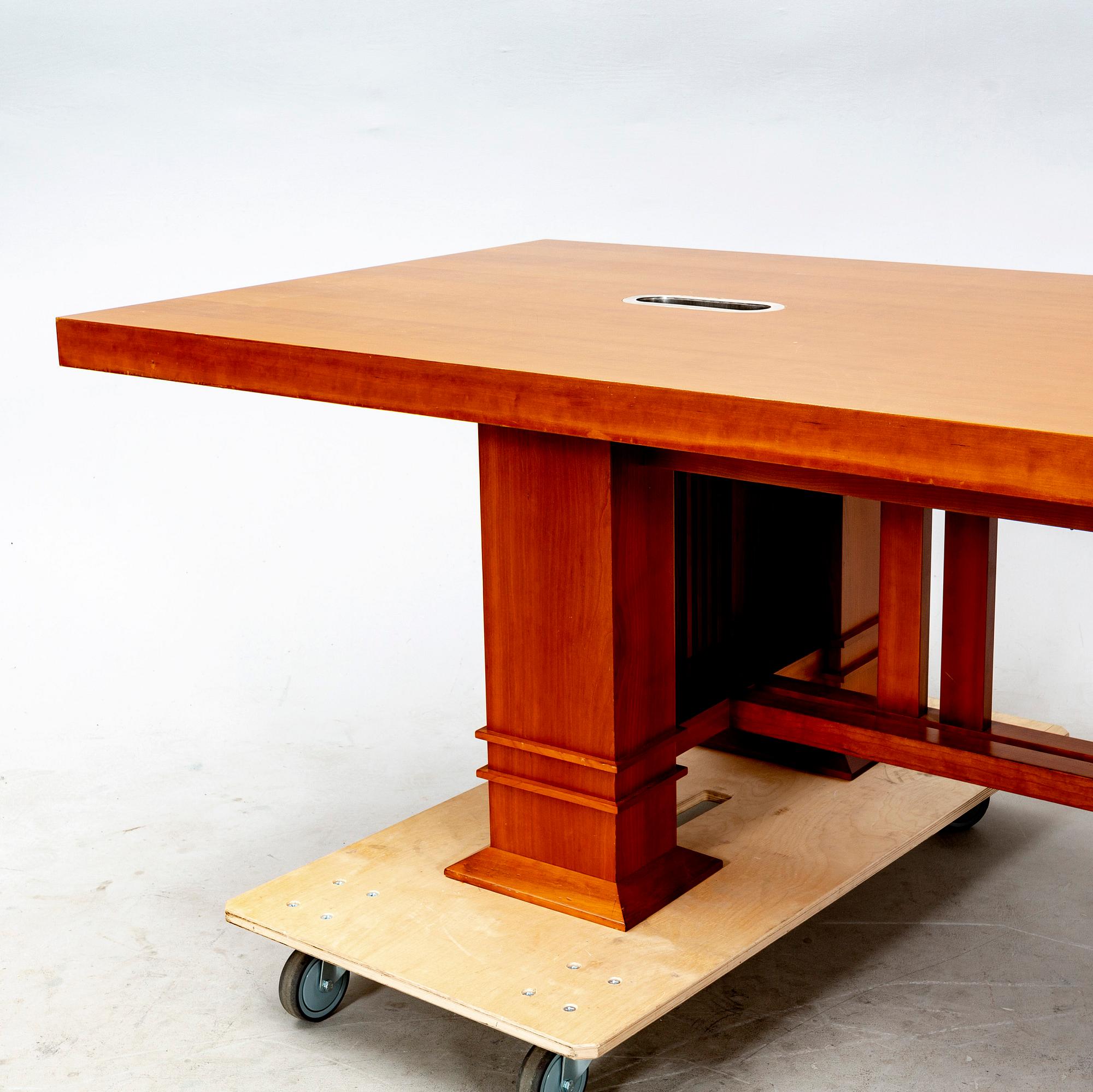 A Frank Lloyd Wright signed and numbered table 0803 1986.