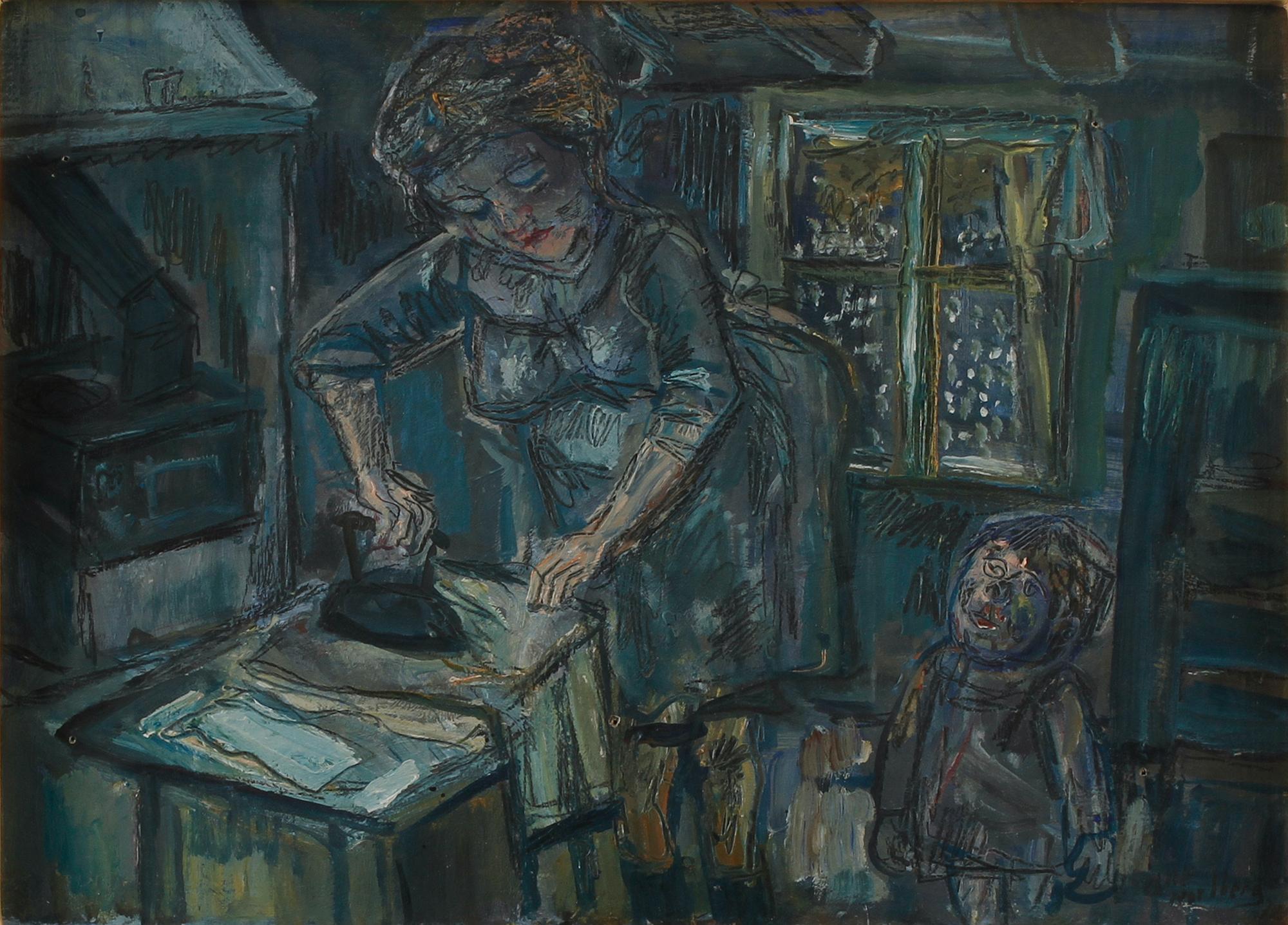 OLLE NORDBERG, olja på pannå, signerad samt daterad 72.