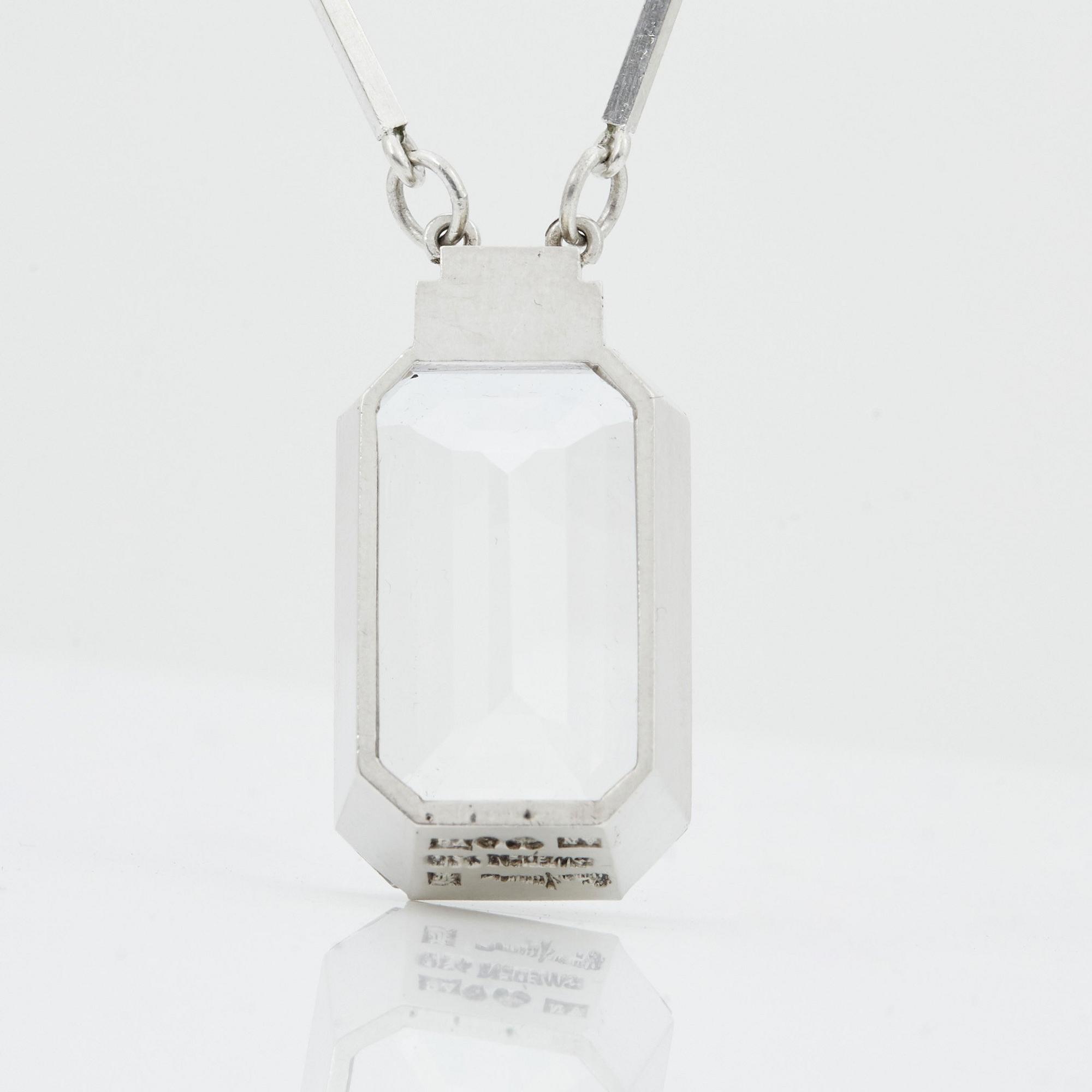Wiwen Nilsson, hängsmycke, Lund, 1947, sterling.