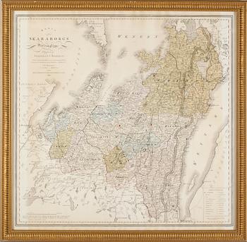 KOPPARSTICK, karta, S G Hermelin, 1800-talets första hälft.