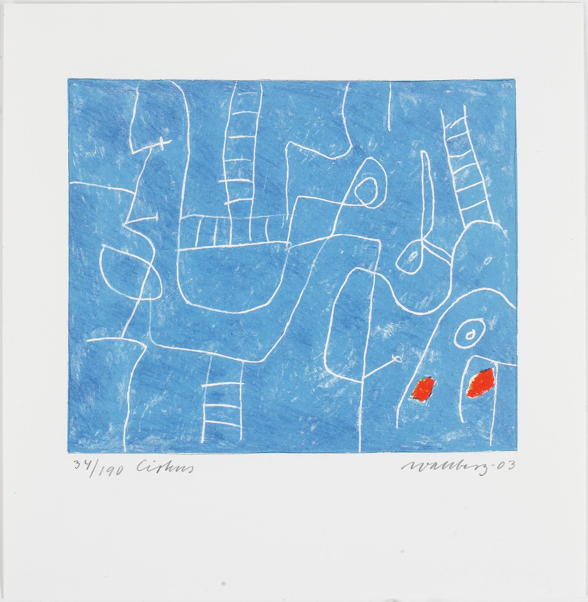 BENGT WALLBERG, färglitografi, 2 st, signerad, numrerad 30 respektive 34/190.