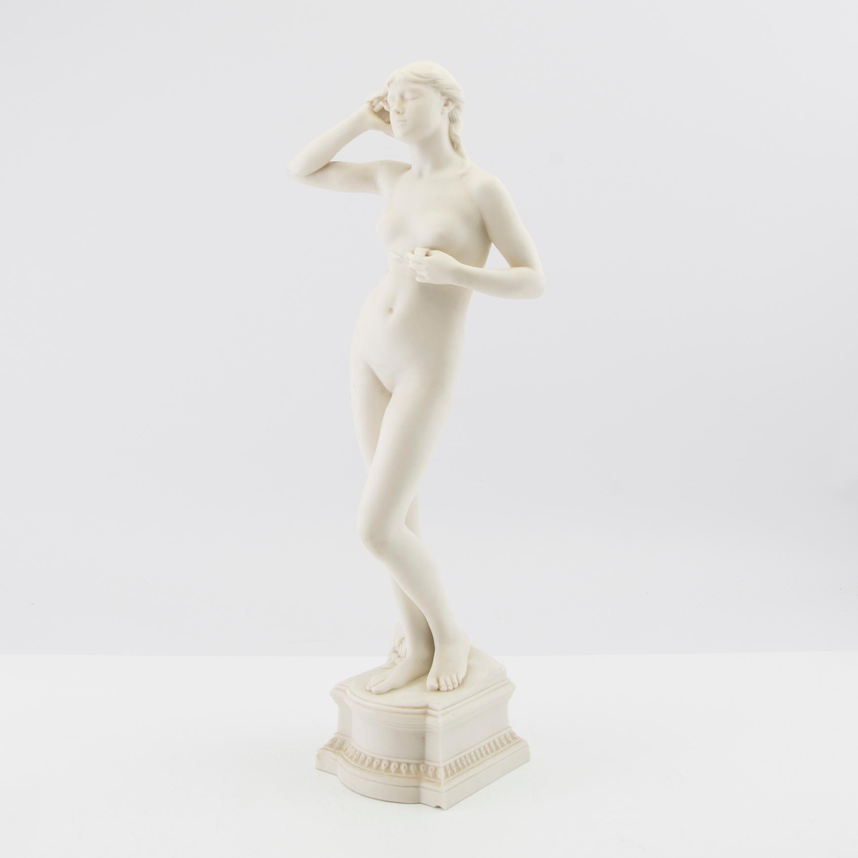 Per Hasselberg, efter, skulptur parian, Gustafsberg 1899.