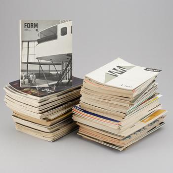 121 parts of swedish magazine 'FORM', 1944-61.