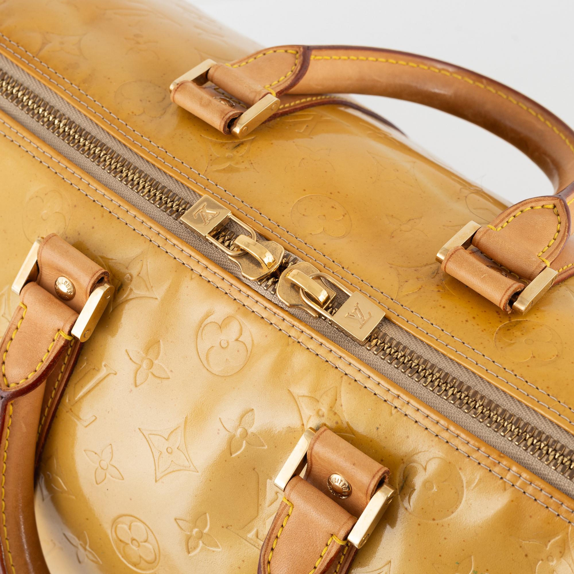 Louis Vuitton, weekend bag, "Vernis Keepall 45".