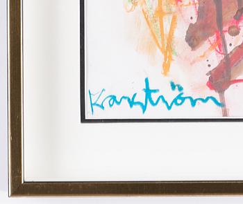 Mauritz Karström, pastel and watercolour, signed.
