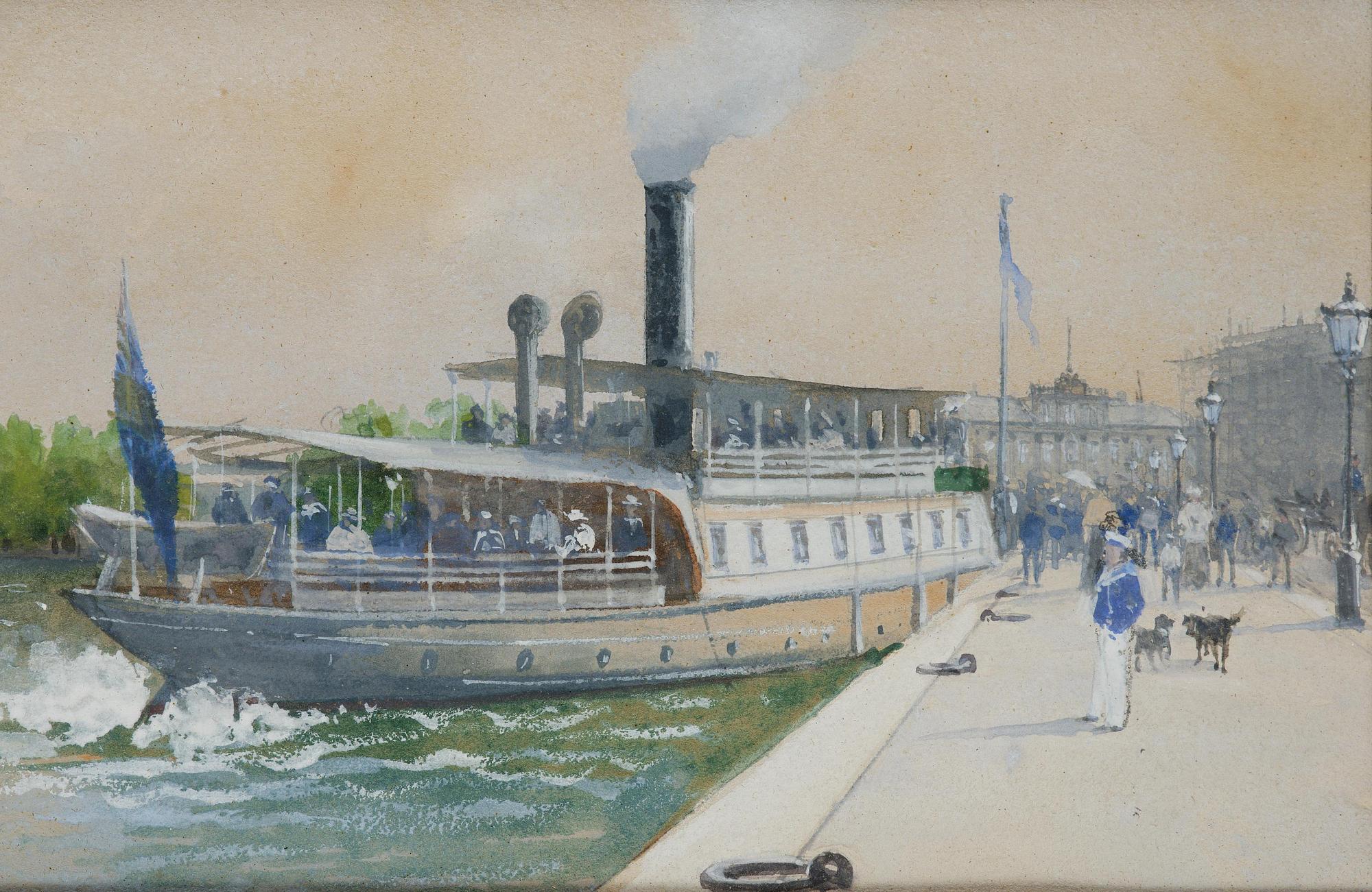 Anna Palm de Rosa, View of the Stockholm Palace.