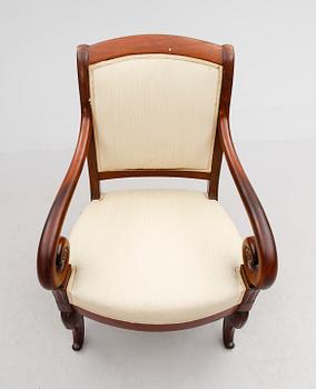 KARMSTOL, senempire, 1800-talets mitt.