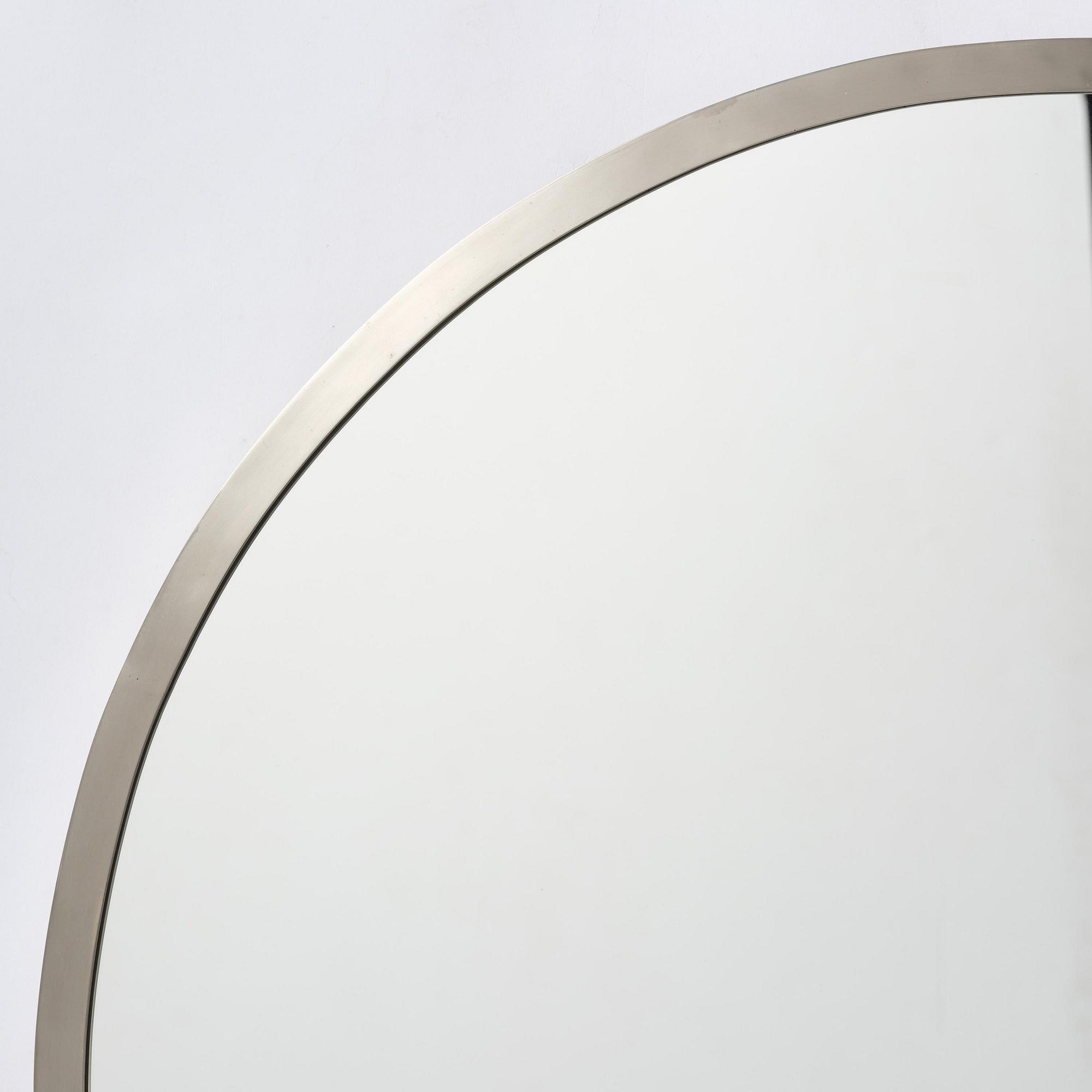 Swedish Modern, a nickel plated wall mirror, 1930s.