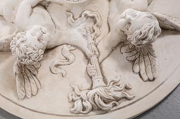 A stucco ornament in plaster, second half of the 20th century.