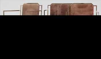 MATBORD samt STOLAR, 4 st, Italien 1970-tal.