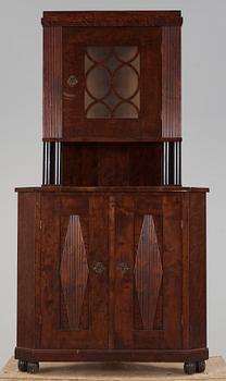 HÖRNSKÅP, art deco, 1930/40-tal.