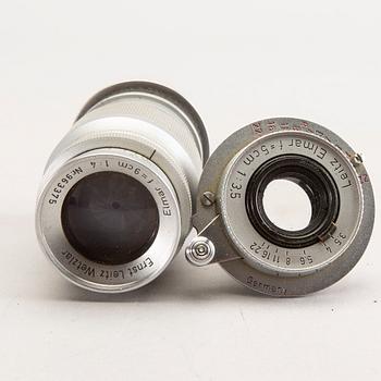 Leica Camera AG, Leica, Camera, Drp Ernst Leitz Wetzlar Germany No. 689727, with accessories.