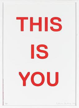 Lars Fuhre · LARS FUHRE, färglitografi. "This is you". Signerad, numrerad 3/50 och daterad 2012.