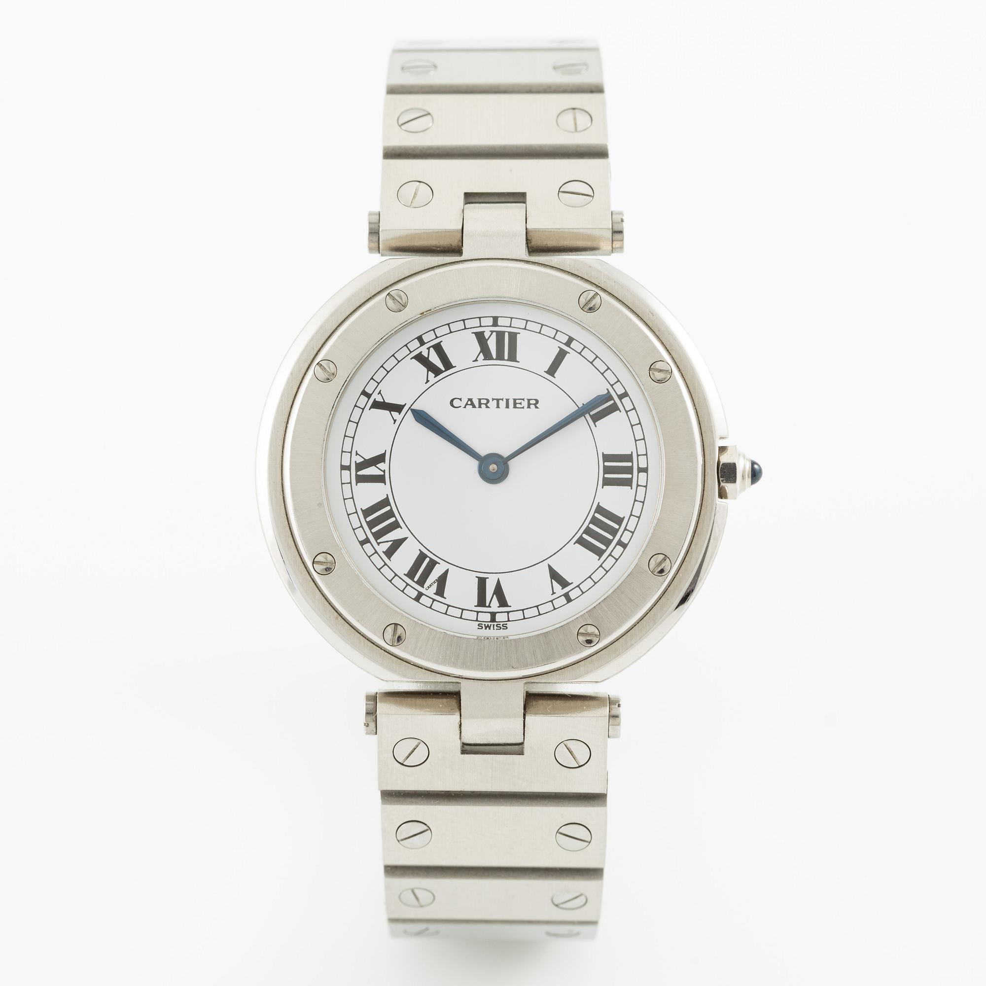 Cartier, Santos VLC, wristwatch, 32.5 mm.