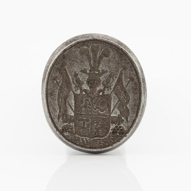 Seal for the noble von Klugen family, 18th century.