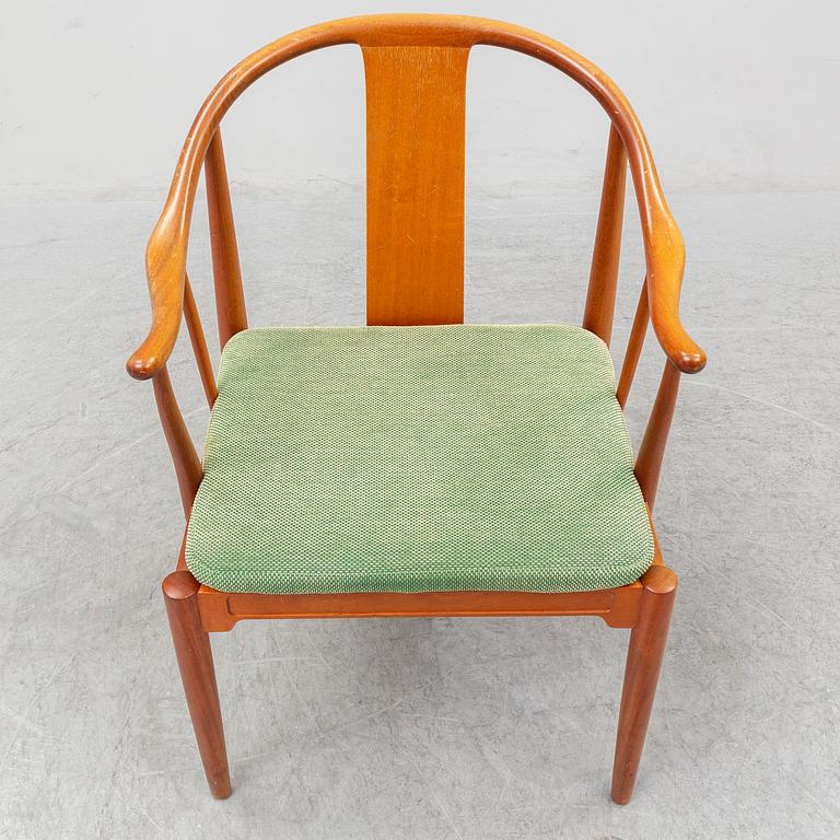 HANS J WEGNER, a cherry wood China chair from Fritz Hansen, Denmark, 1991.