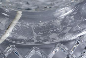 BORDSLAMPOR, ett par, formgivna och signerade av E.Moaven. Modern tillverkning.