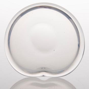 A glass bowl signed Tapio Wirkkala Iittala.