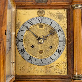 A Baroque wall clock by Johann Koch (watchmaker in Stockholm, royal watchmaker 1664-79).