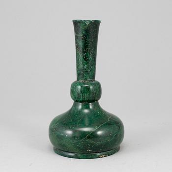 A 20th century malachite vase.