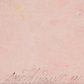 AMIE LINDAHL, olja på duk, sign.