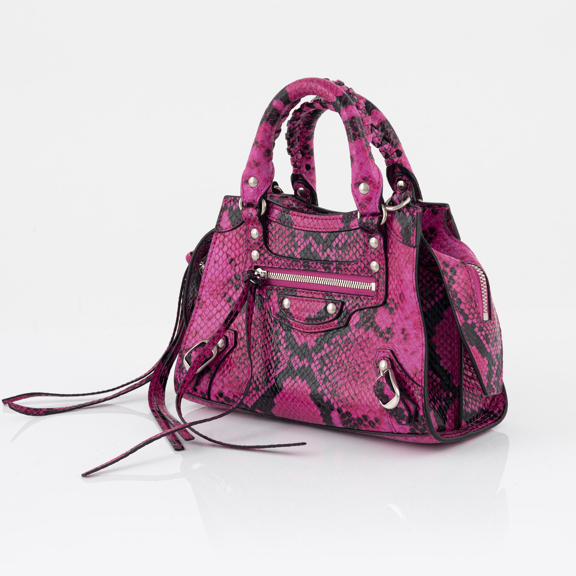 Balenciaga A Mini Neo Classic City Python bag Bukowskis