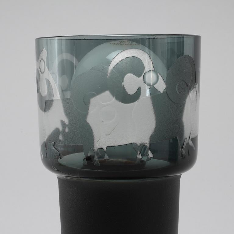 Two late 20th century table lamps by Hans-Ove Sandberg for Kosta.