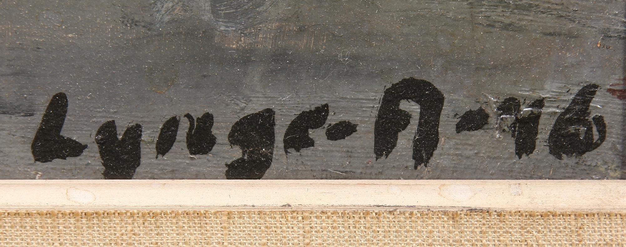 EINAR LYNGE-AHLBERG, olja på duk, sign.