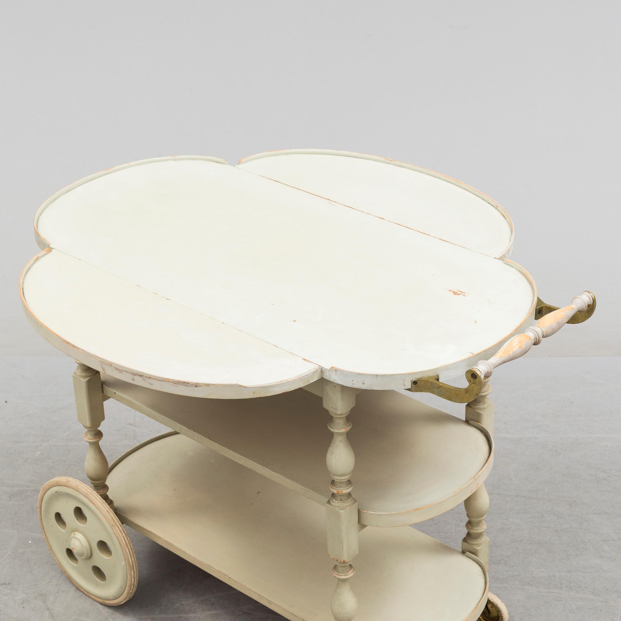 an early 20th century serving trolley.