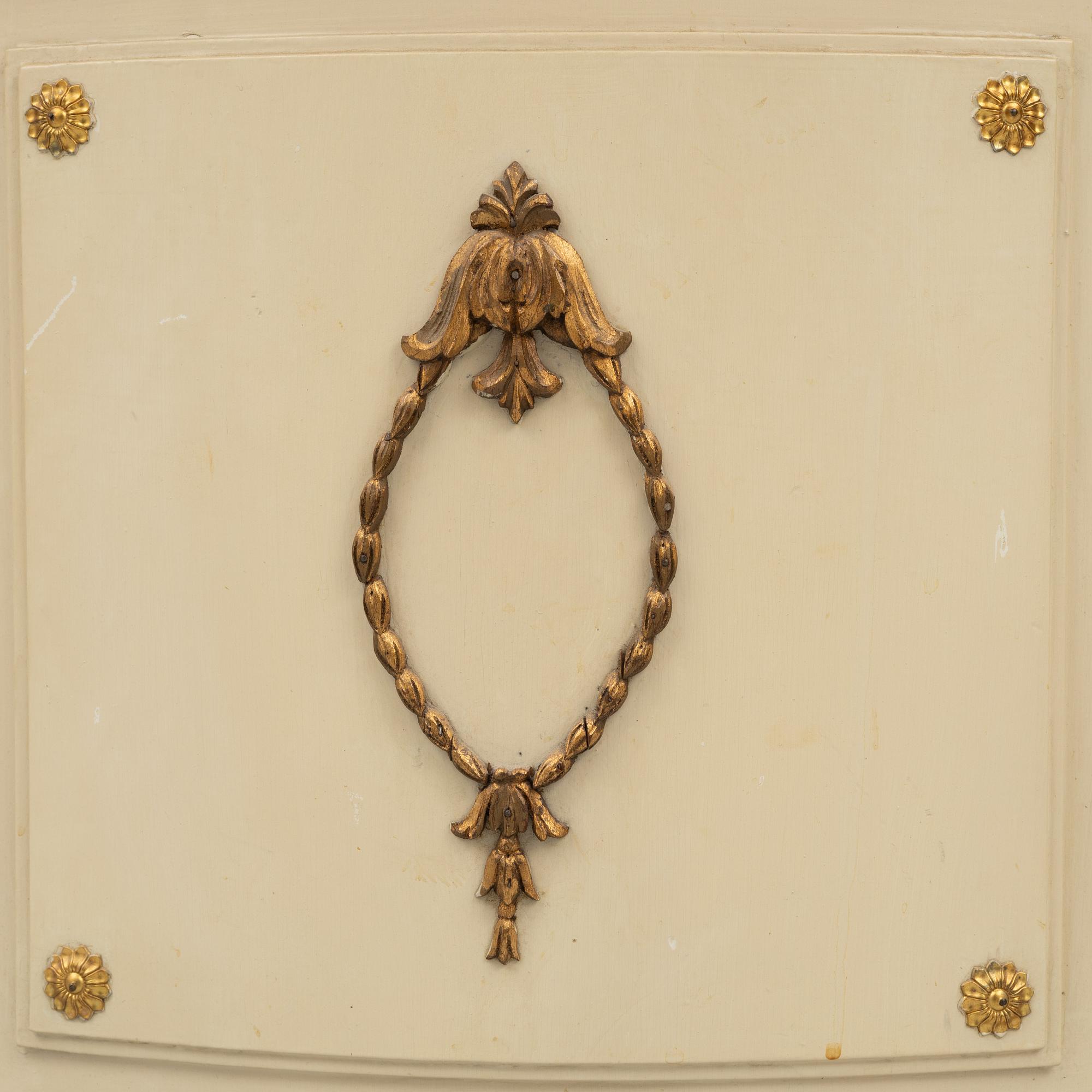 Corner cabinet, circa mid-20th century, Gustavian style.