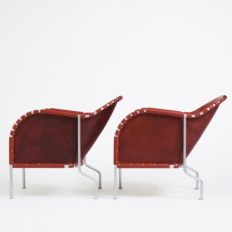 Mats Theselius, a pair of "Bruno" easy chairs, ed. 16/49 & 40/49, Källemo, Värnamo 1997.