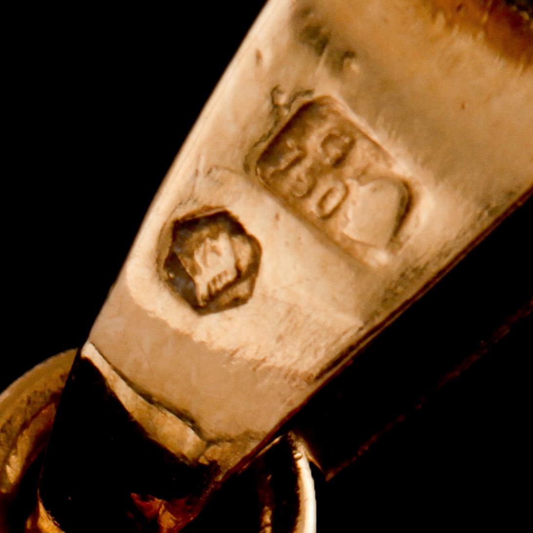 HÄNGE, 18k guld samt fasettslipad citrin, Borås, 2000-tal. Vikt 7 g.