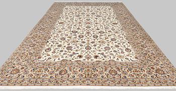 A carpet, Kashan, 362 x 245 cm.