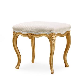 558. A Swedish Rococo 18th century stool.