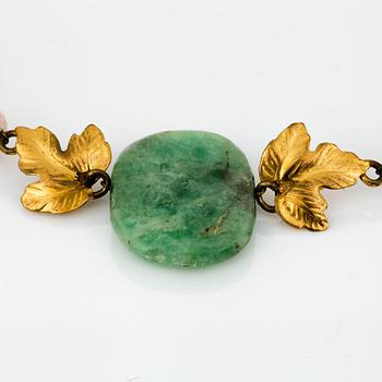 COLLIER, bla gulmetall och jade, 19/2000-tal.