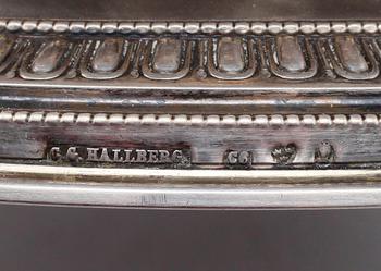 SKÅL PÅ FOT, silver, CG Hallberg, Stockholm 1885. Vikt ca 208 gram.