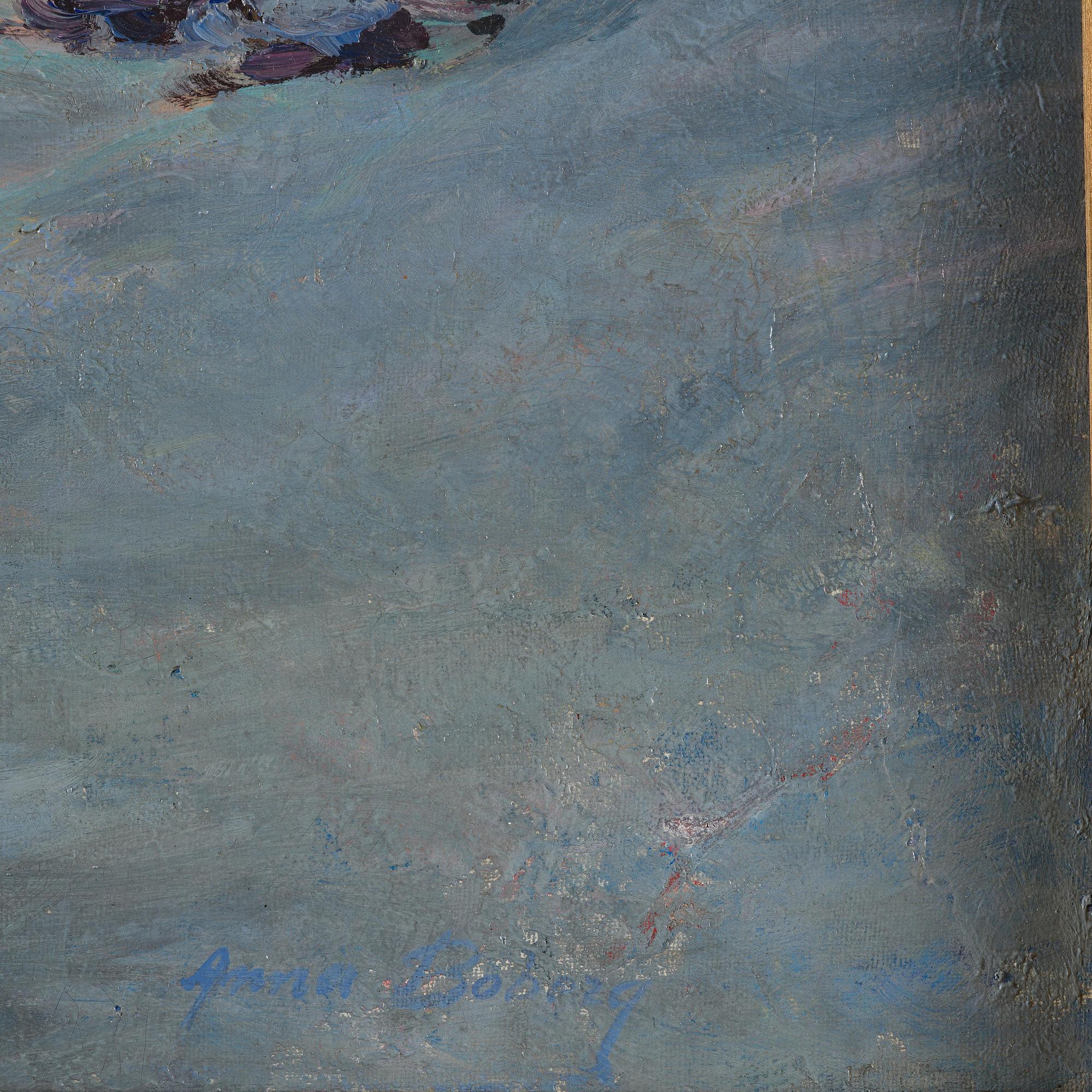 Anna Boberg, Harbour scene from Lofoten.