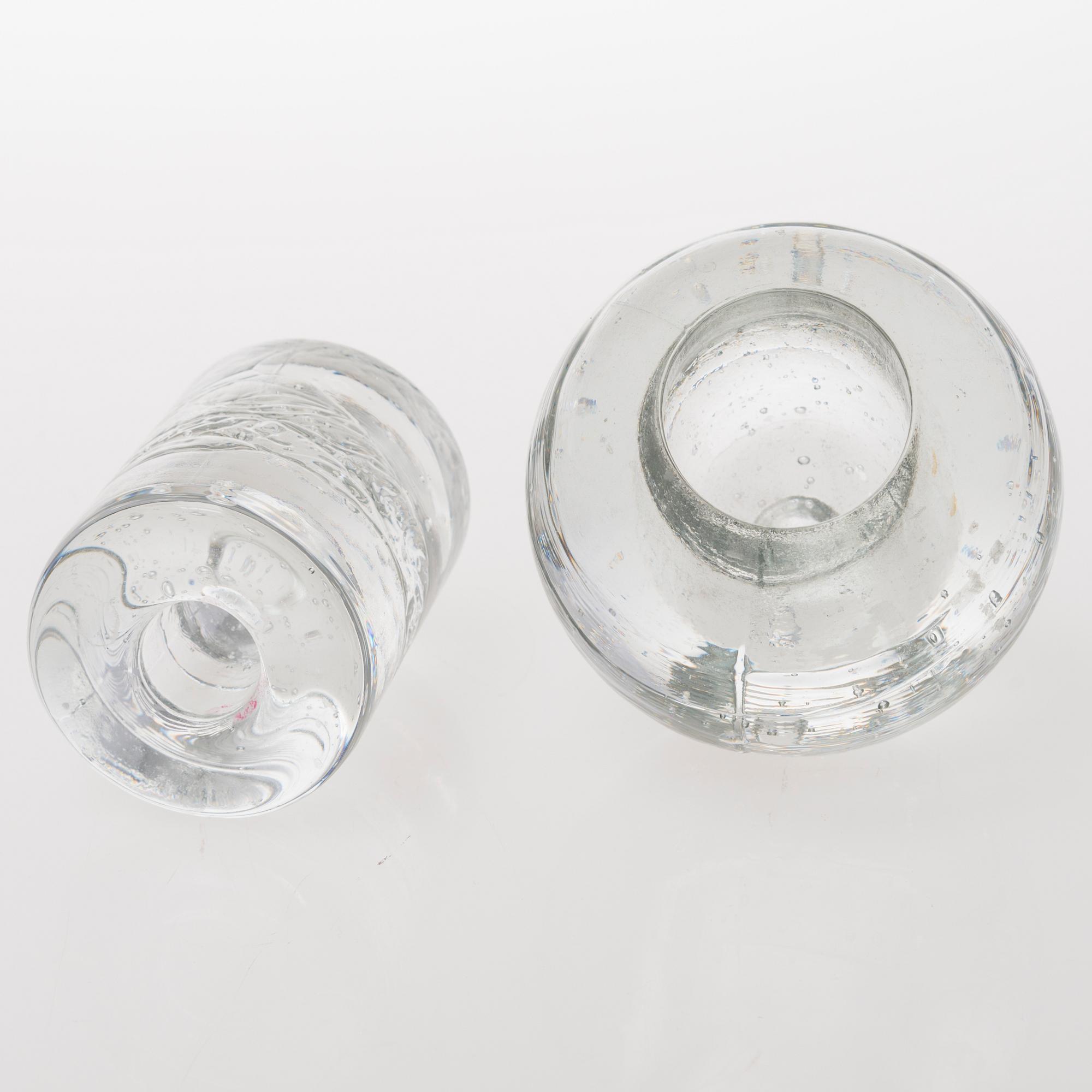 TIMO SARPANEVA, A set of six glass candleholders of the Arkipelago-series for Iittala.