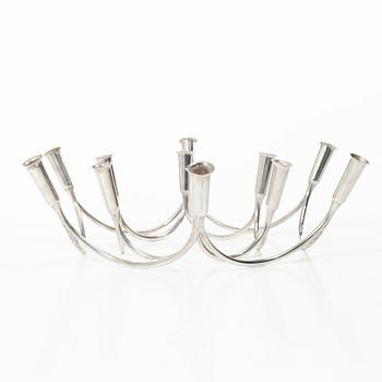 Eigil Jensen, candelabrum, 2 pieces, sterling silver, A Michelsen, Denmark, 1957–58.