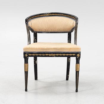 A Late Gustavian armchair, around 1800.