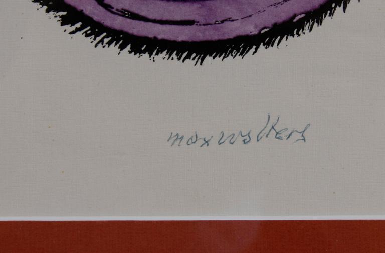 SVANBERG, MAX WALTER, färglitografi, sign.