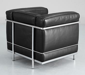 LE CORBUSIER, fåtöljer, ett par, "LC 2", Cassina, Italien.