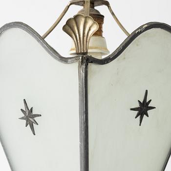 Harald Notini, a ceiling lamp, variant of model "6297", Arvid Böhlmarks Lampfabrik, Stockholm, 1920s.