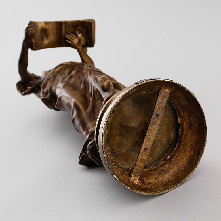 MATHURIN MOREAU (efter), skulptur, brons, Frankrike, omkring år 1900.