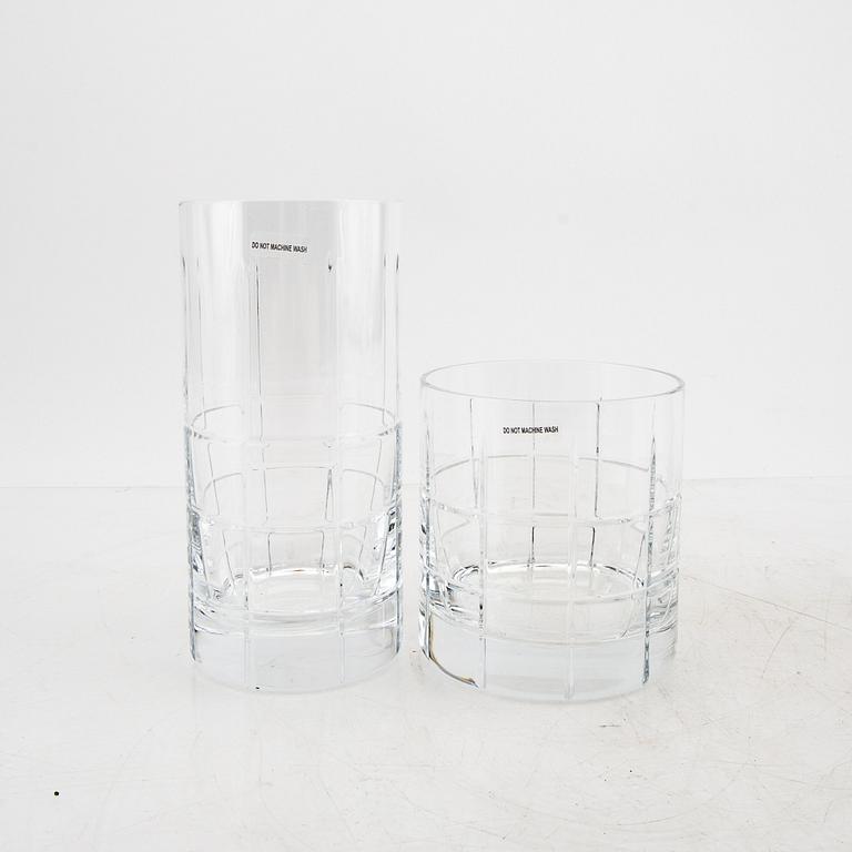 Jan Johansson, a 32 pcs glass service "Street" from Orrefors later part of the 20th century.