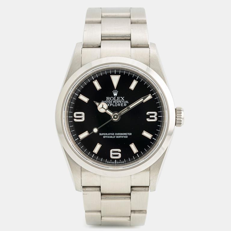 Rolex, Explorer, "Engraved Rehaut", ca 2010.