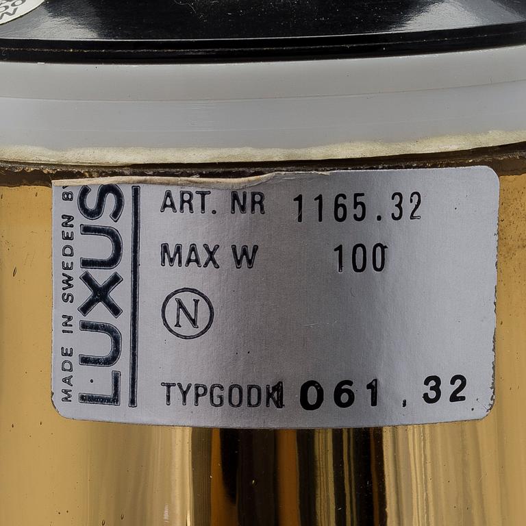 TABLE LAMP, Luxus, Sweden end of the 20th century.