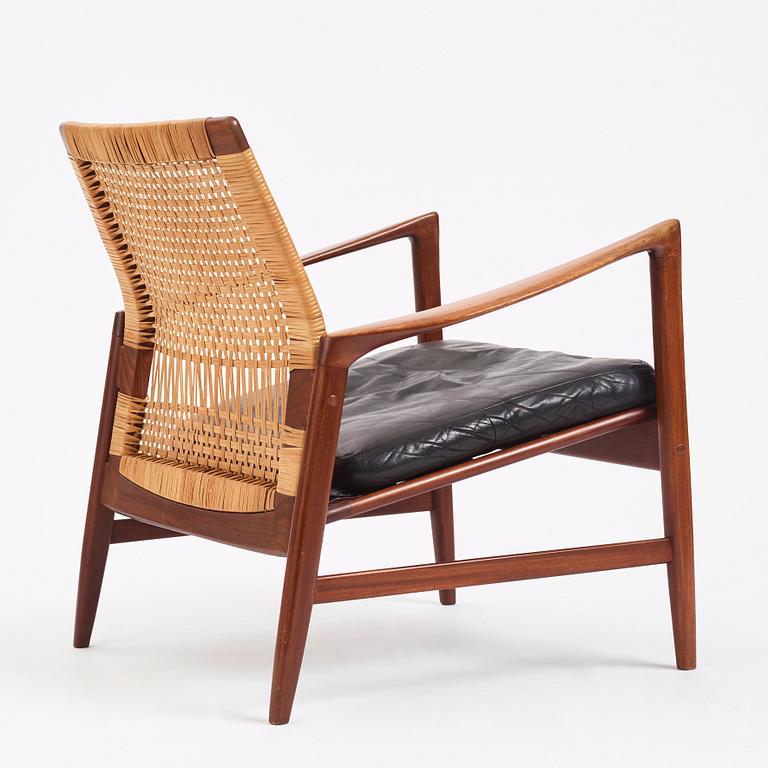 Ib Kofod Larsen, an 'Åre' easy chair, model nr '809', Olof Persons Fåtöljindustri (OPE), Sweden, 1950-1960s.