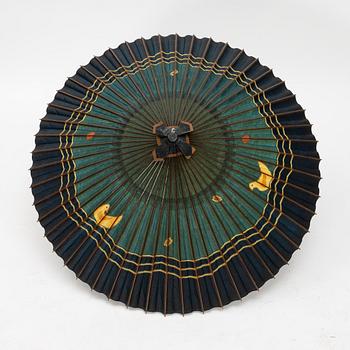 A set of three parasols, Japan, early 20th century.