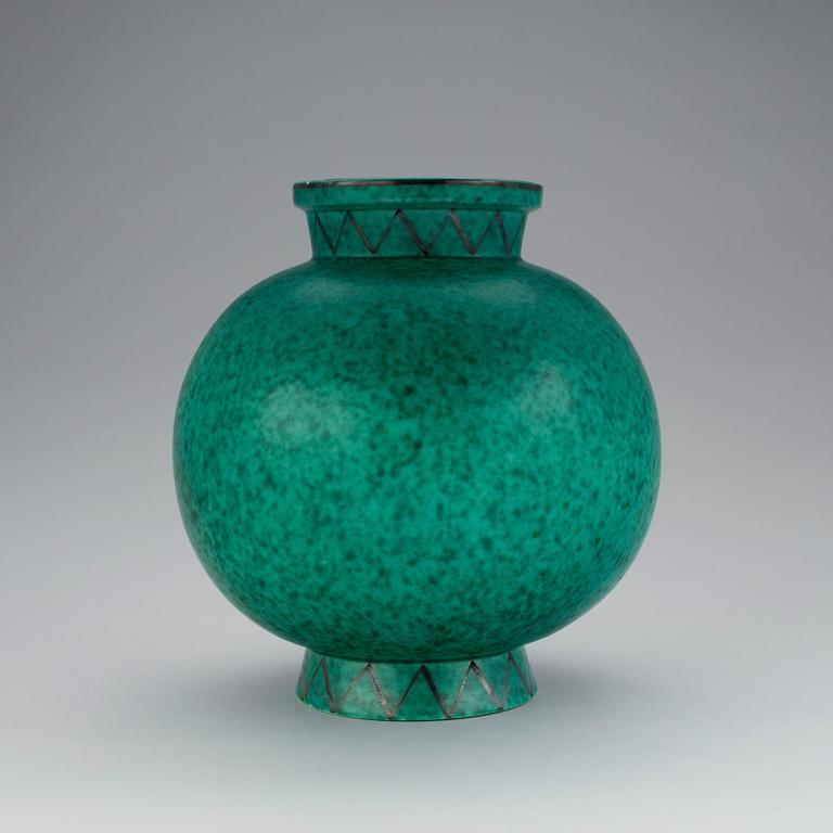 VAS, stengods, "Argenta", Wilhelm Kåge, Gustavsberg, 1950/60-tal.
